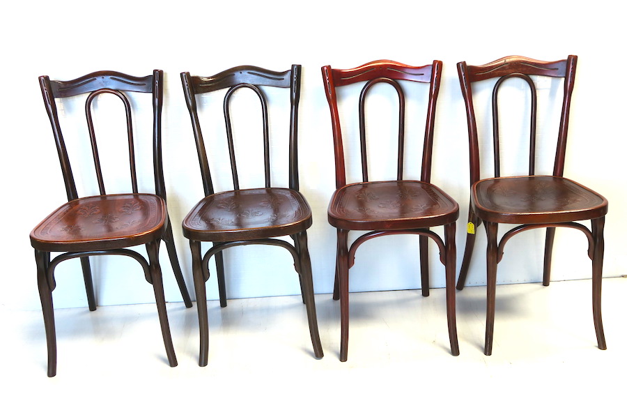 Photo of C215 J&J Kohn Solid Back Bentwood chairs<